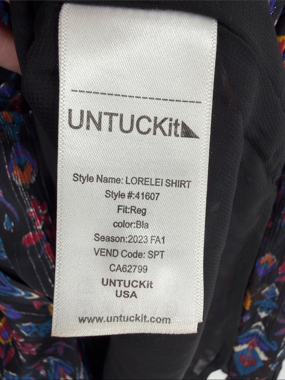 Untuckit Women’s Georgette Bishop Sleeve Button Front LORELEI Blouse NWT Size 10 - Picture 11 of 13